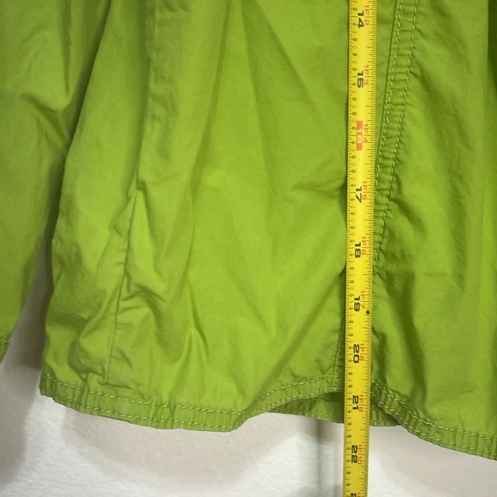 Michael Kors Button-Up Jacket Lime Green Size X-Small 100% cotton PTP 18”